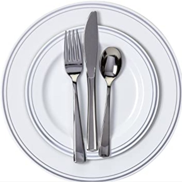 Premium Quality Plastic Dinnerware Set /Reusable - Picture 3 of 7